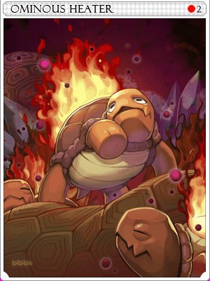 불길한 히터 카드 illustration