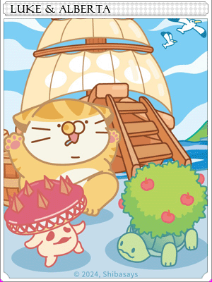 루커와 항구도시 카드 illustration