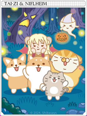 타이즈와 망자의 나라 카드 illustration