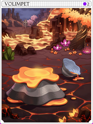 화산조개 카드 illustration