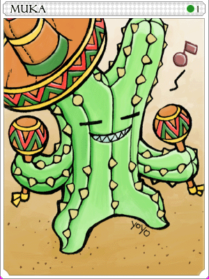 무카 카드 illustration
