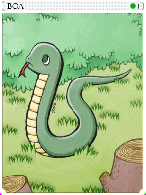 스네이크 카드 illustration