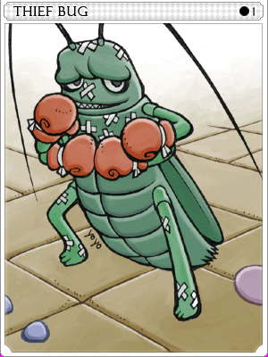 수컷 도둑벌레 카드 illustration