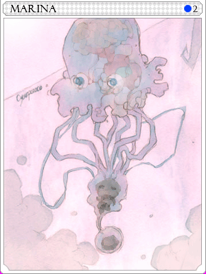 마리나 카드 illustration