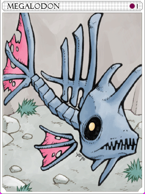 메갈로돈 카드 illustration