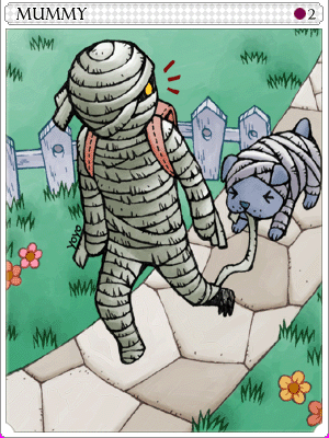 미이라 카드 illustration