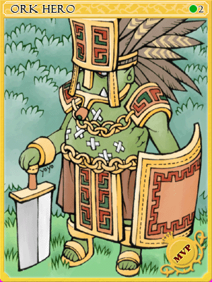 오크히어로 카드 illustration