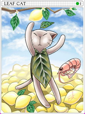 리프캣 카드 illustration