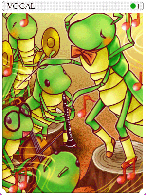 보컬 카드 illustration