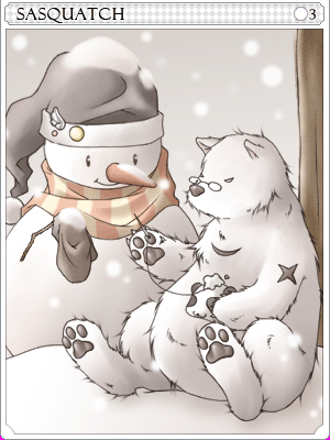 사스콰치 카드 illustration