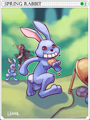 스프링래빗 카드 illustration
