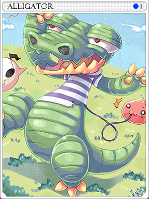 엘리게이터 카드 illustration