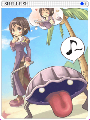 조개 카드 illustration