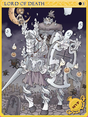 죽은자의주인 카드 illustration