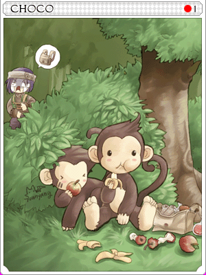 쵸코 카드 illustration