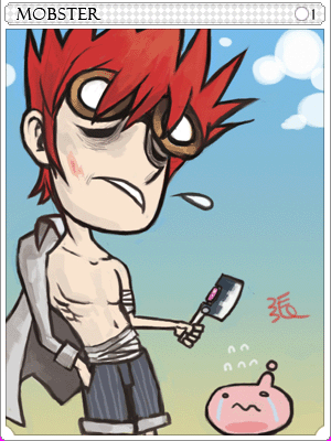 폭력배 카드 illustration