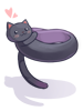 Costume: Warm Black Cat Muffler