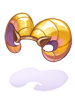 Costume: Gold Baphomet Horns