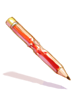 Costume: Red Pencil in Mouth