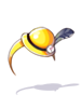 의상 노란 햇