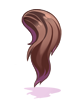 의상 스트레이트 포니 검은색